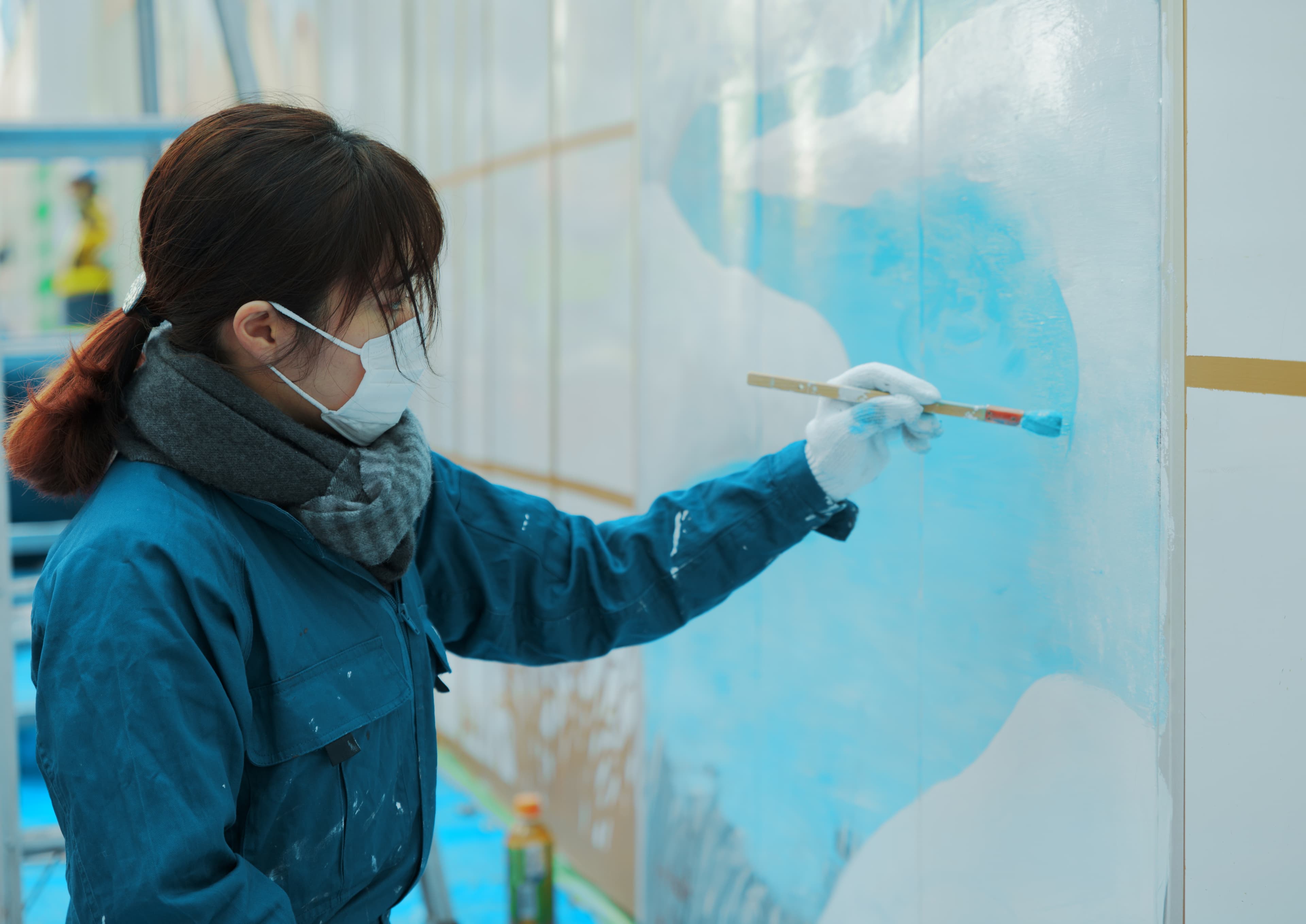 8OPENS - 八重洲さくら通り仮囲いアートプロジェクト 制作風景