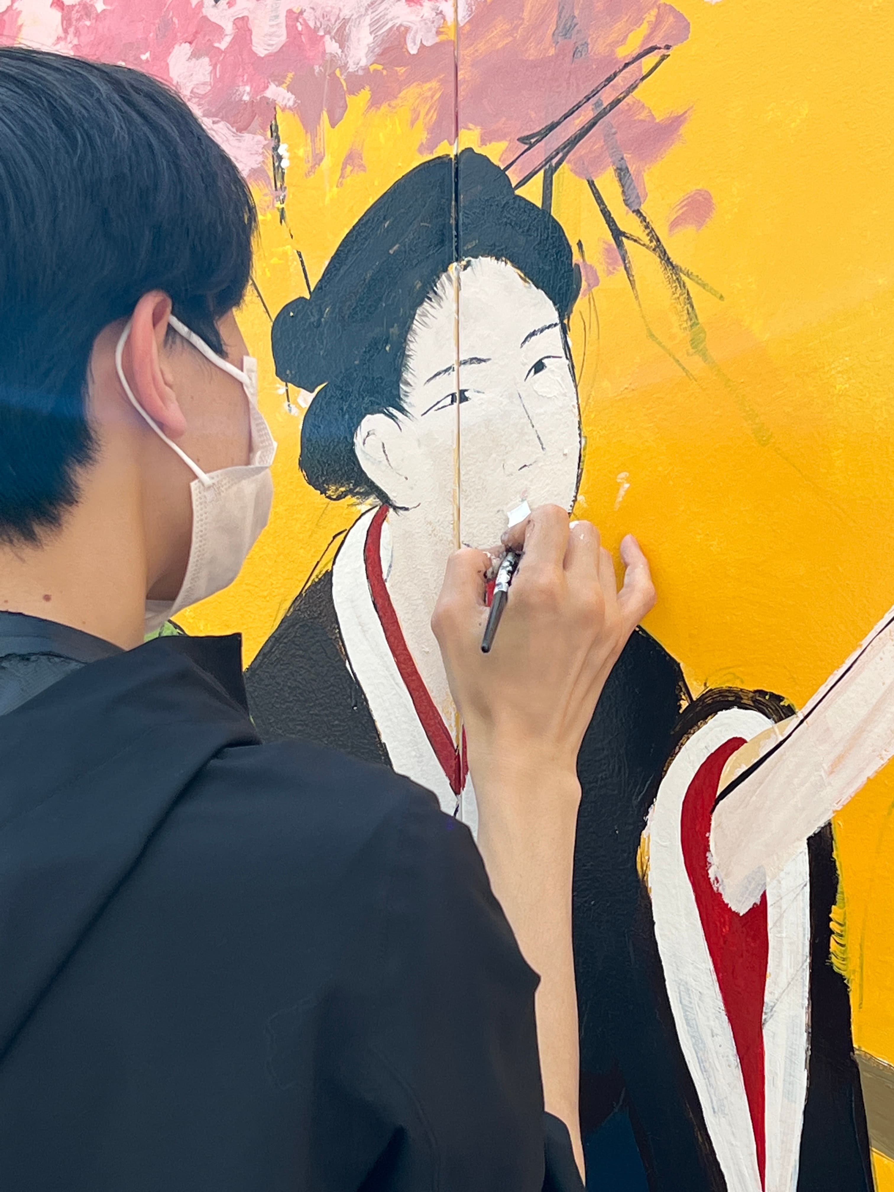 8OPENS - 八重洲さくら通り仮囲いアートプロジェクト 制作風景
