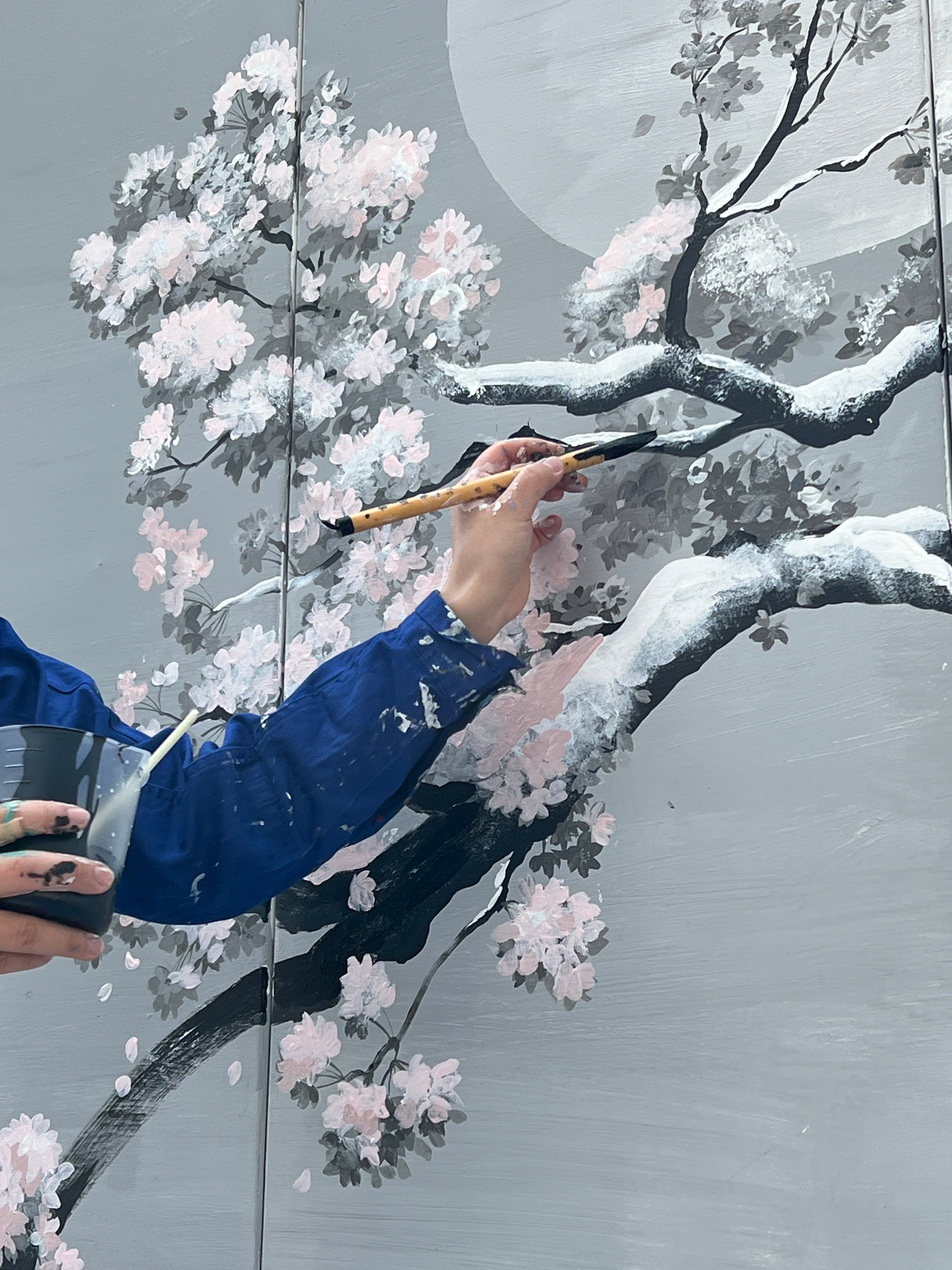 8OPENS - 八重洲さくら通り仮囲いアートプロジェクト 制作風景
